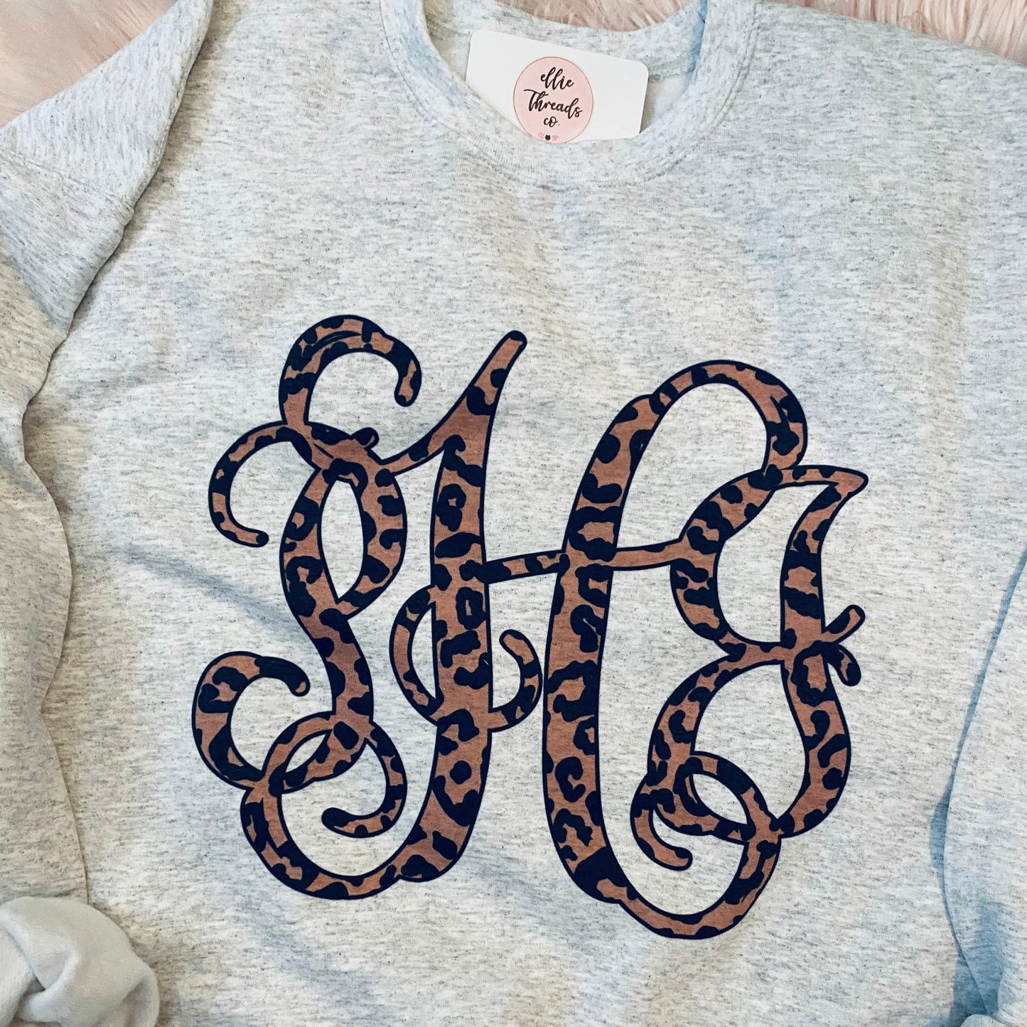 Leopard Monogram Sweatshirt