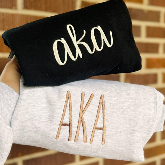 Embroidered Farmhouse Monogram Sweatshirt